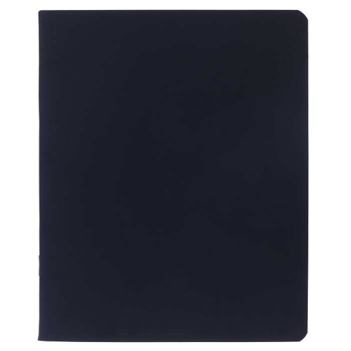 Тетрадь 96л. клетка "Черный бархат" А5 на скобе ламинация Soft-touch SoloMatte