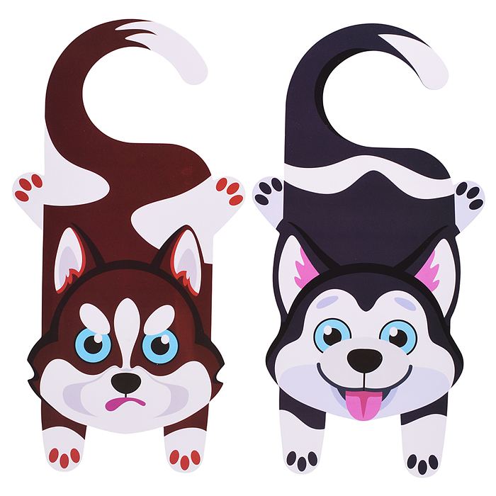 3Д аппликация. 3D-таблички на дверь. Классные собаки