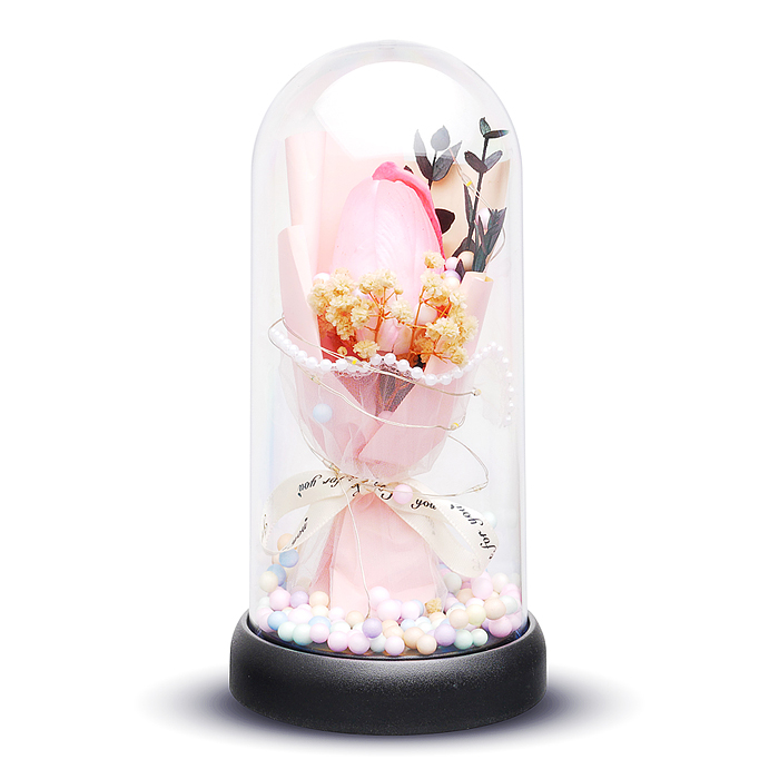 Светильник H04 "Тюльпан" в коробке (розовый)