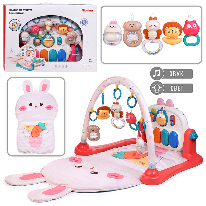 Коврик развивающий 6050 "Зайчик" в коробке