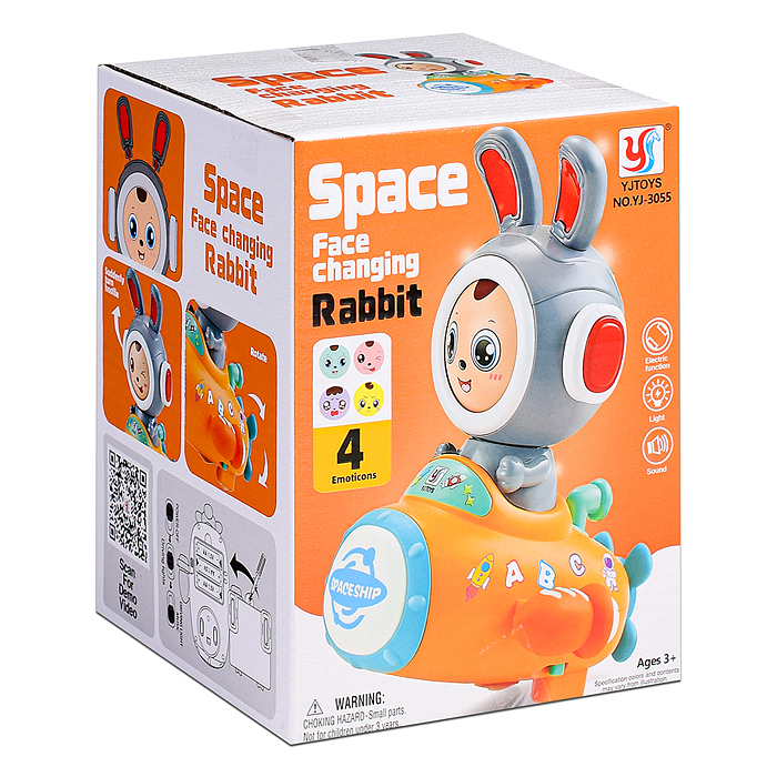 Интерактивная игрушка YJ-3055 "Заяц" в коробке