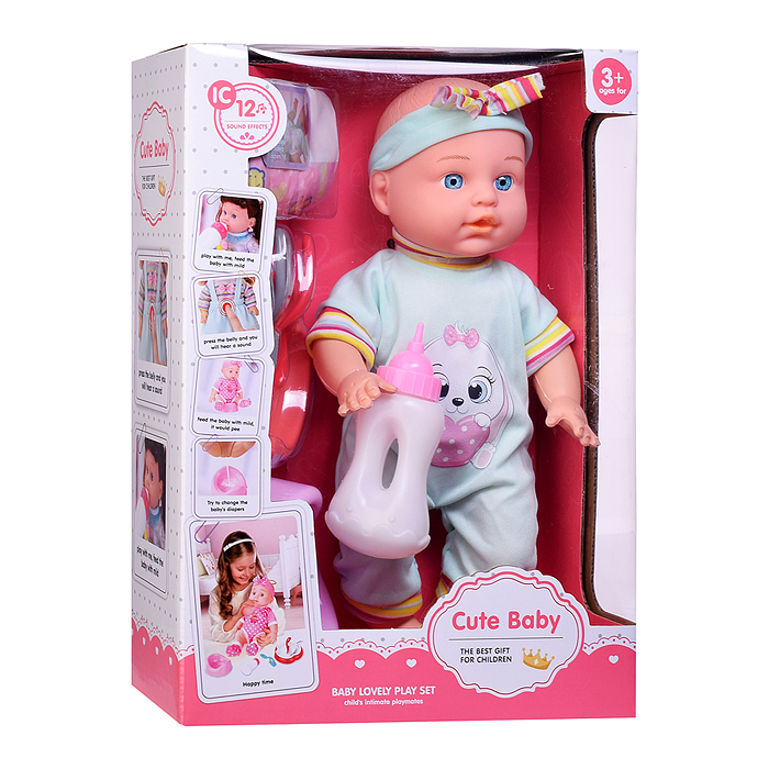 Пупс QL9901-7 "Милена" с аксессуарами, в коробке