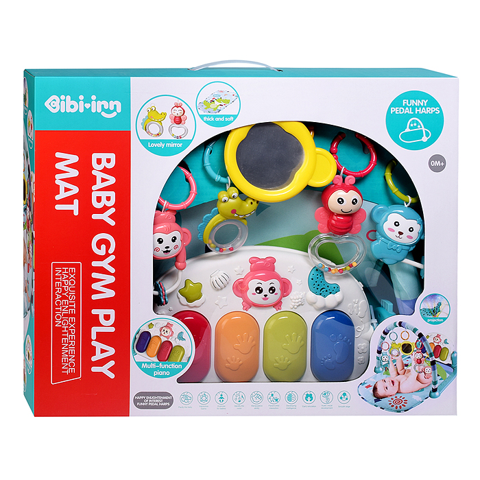 Коврик развивающий 648A-64 "Мир животных" в коробке