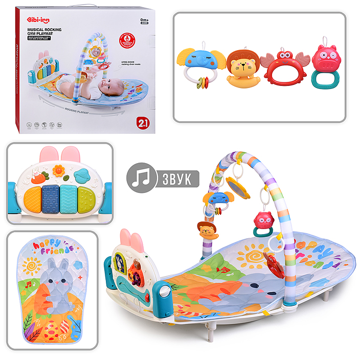 Коврик развивающий 6078 "Веселые мелодии" в коробке