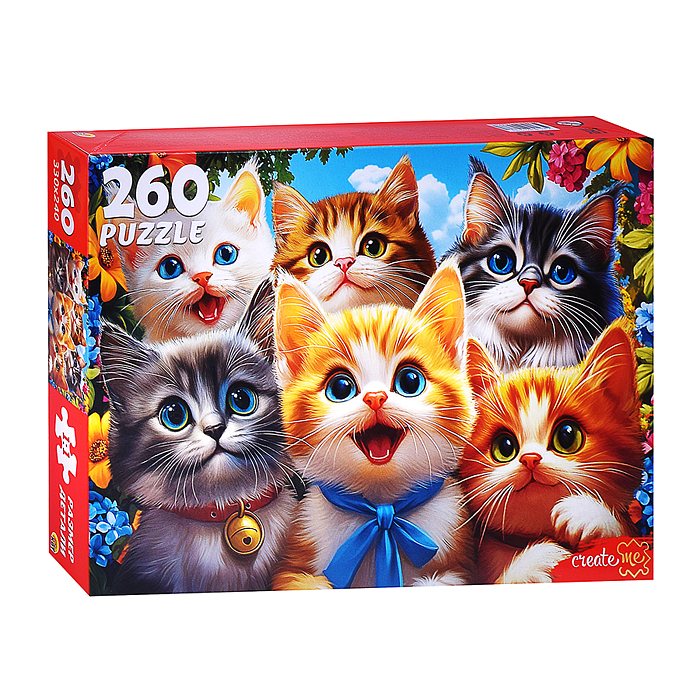 Пазлы 260 "Селфи очаровательных котят"