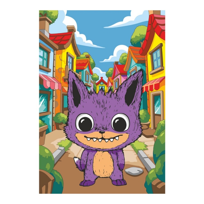 Картина по номерам на холсте 20х30 "Лорибу"