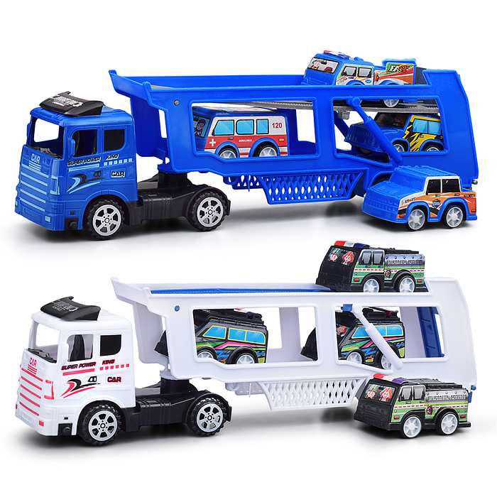 Автовоз MR890-H9 с полицейским транспортом, под колпаком Автовоз MR890-H9 с полицейским транспортом, под колпаком