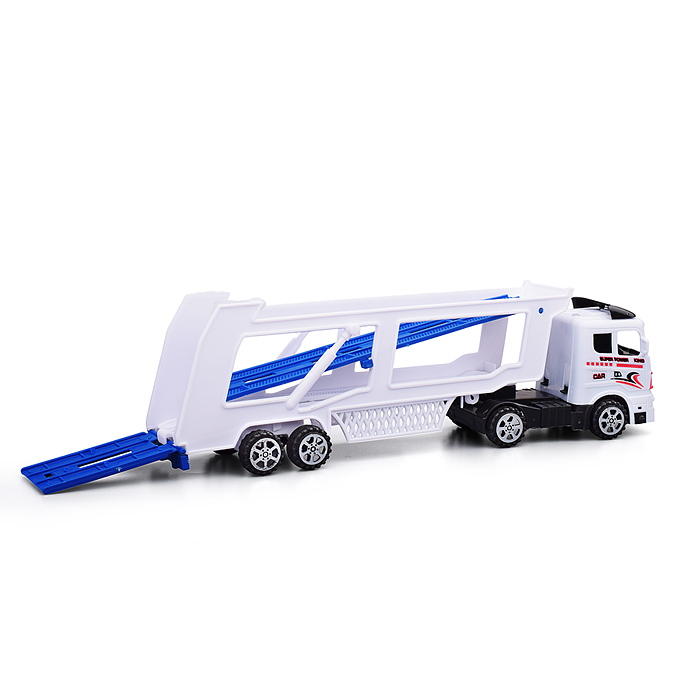 Фото к товару Автовоз MR890-H9 с полицейским транспортом, под колпаком Автовоз MR890-H9 с полицейским транспортом, под колпаком