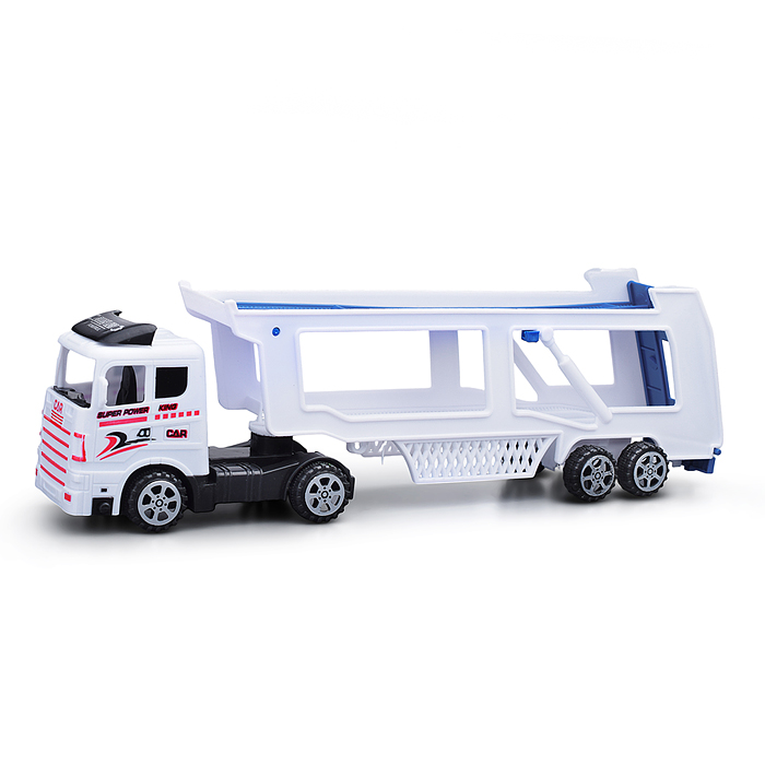 Фото к товару Автовоз MR890-H9 с полицейским транспортом, под колпаком Автовоз MR890-H9 с полицейским транспортом, под колпаком