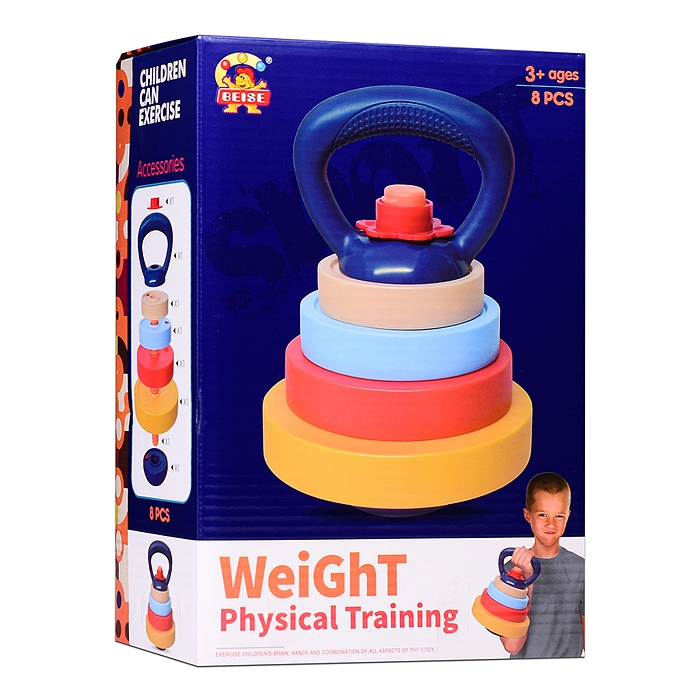 Детская гиря 948-1 "Самый сильный-2" в коробке