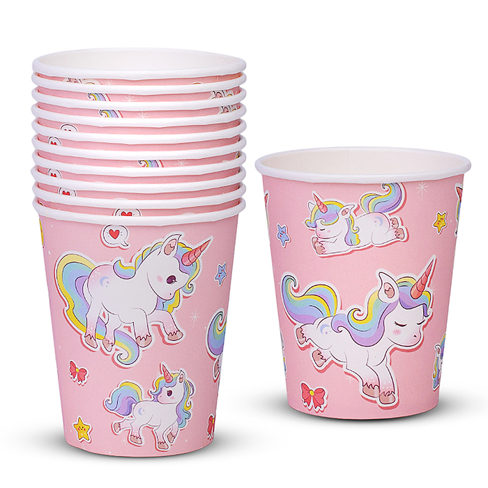 Набор посуды одноразовой 00-7465 "Мечта единорога" стаканы (10 шт)