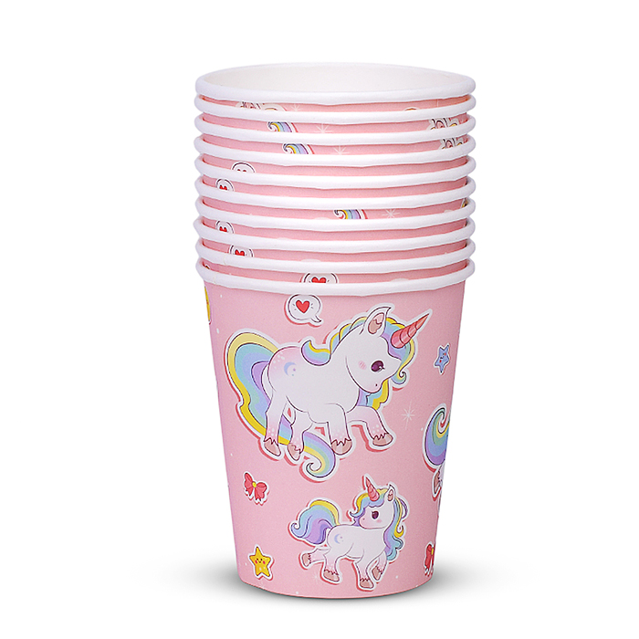 Набор посуды одноразовой 00-7465 "Мечта единорога" стаканы (10 шт)