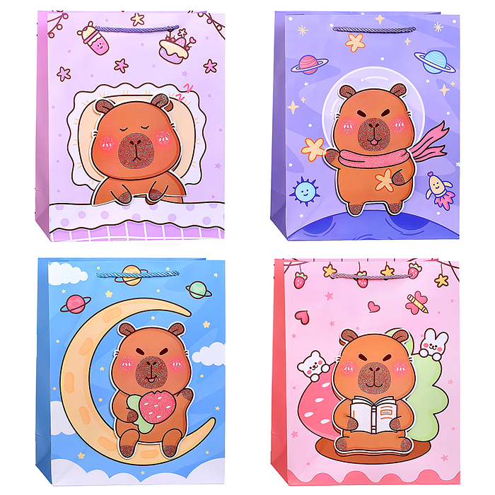 Пакет подарочный 00-7456 "Волшебный сюрприз. Капибара" 26*10*32см Пакет подарочный 00-7456 "Волшебный сюрприз. Капибара" 26*10*32см