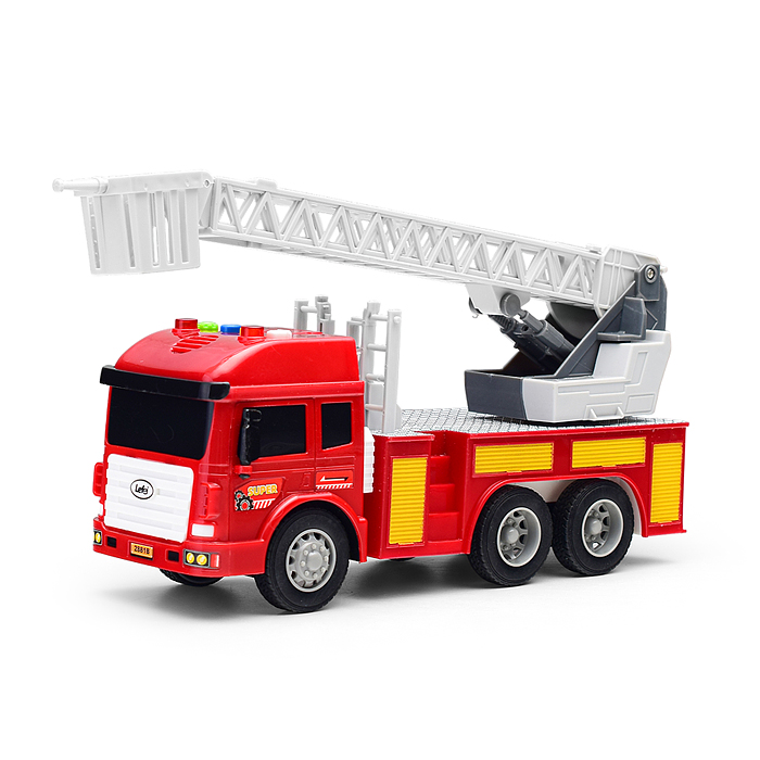 Фото к товару Машина 2881B "Пожарная" с лестницей, в коробке Машина 2881B "Пожарная" с лестницей, в коробке
