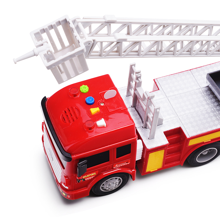 Фото к товару Машина 2881B "Пожарная" с лестницей, в коробке Машина 2881B "Пожарная" с лестницей, в коробке