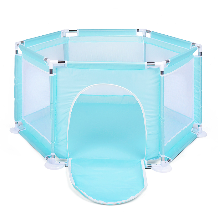 Манеж детский М8-4 шестигранный (113*130*65) цвет бирюзовый