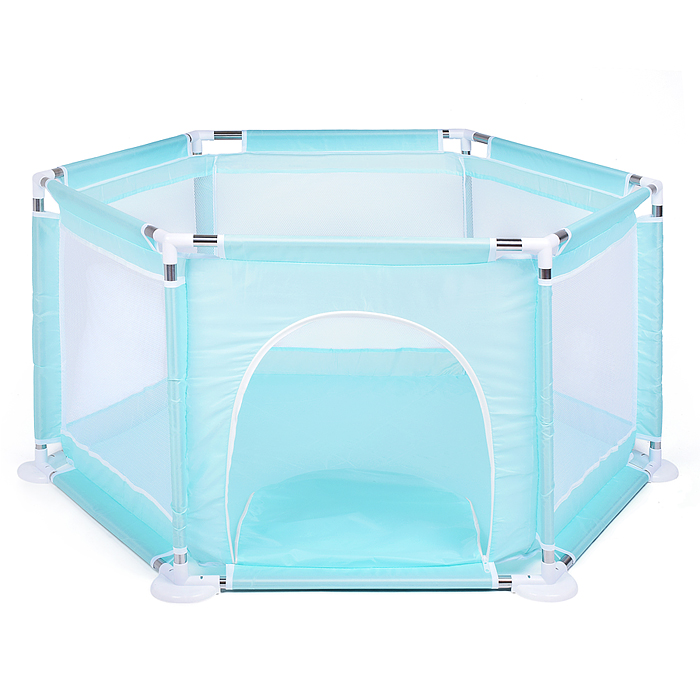 Манеж детский М8-4 шестигранный (113*130*65) цвет бирюзовый