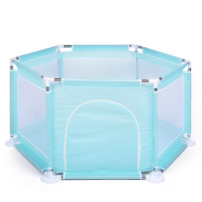 Манеж детский М8-4 шестигранный (113*130*65) цвет бирюзовый