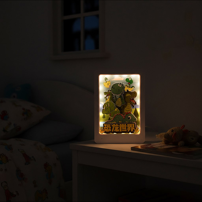 Фото к товару Ночник-пазл 3Д 2027-103 "Мир Динозавров" со светом и музыкой, в коробке Ночник-пазл 3Д 2027-103 "Мир Динозавров" со светом и музыкой, в коробке