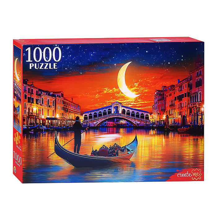 Пазлы 1000 "Ночная Италия"