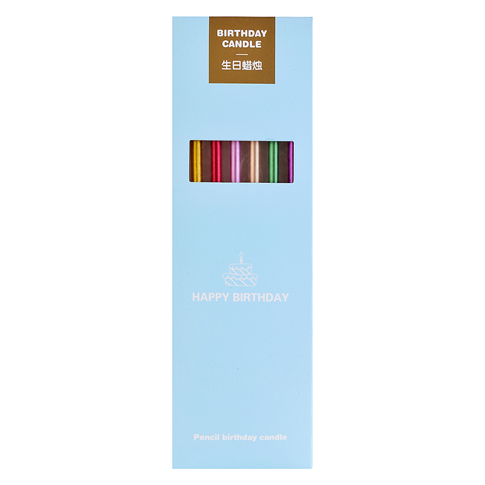 Набор свечей 00-7383 "Цветной металик"