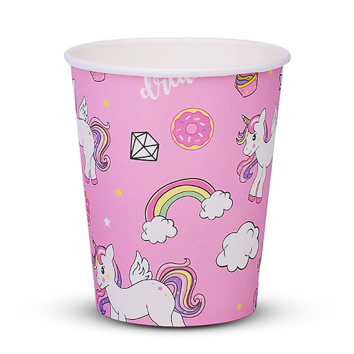 Набор посуды одноразовой 00-7469 "Сладость единорога" стаканы (10 шт.)