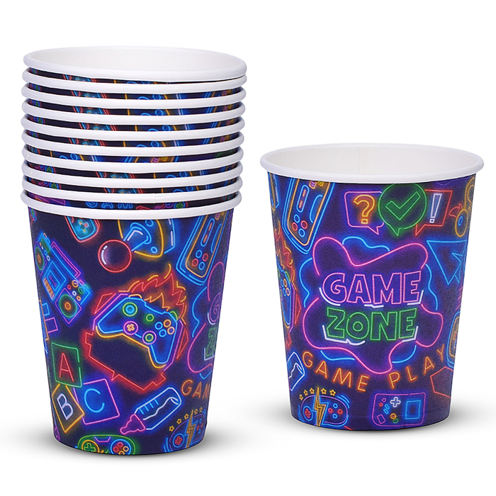 Набор посуды одноразовой 00-7475 "Game zone" стаканы (10 шт.)