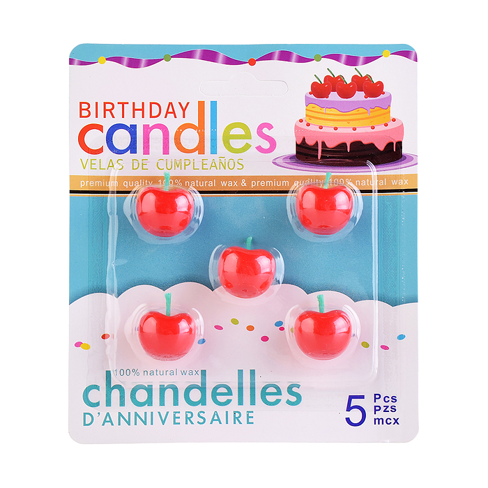 Набор свечей 00-7385 "Вишенка"