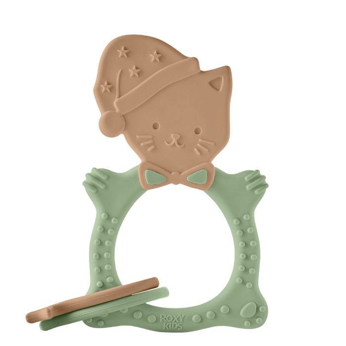 Прорезыватель MEOW TEETHER, оливковый