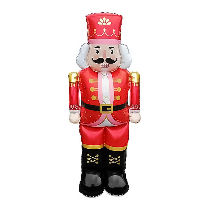 Шар 3D (48''/122 см) Фигура, Щелкунчик, Красный, 1 шт. в уп.