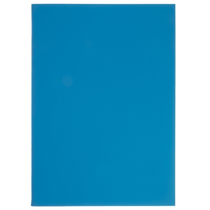 Тетрадь 48л. А4 клетка "Небесная лазурь" на скобе запечатанный титульный лист Soft-touch SoloMatte