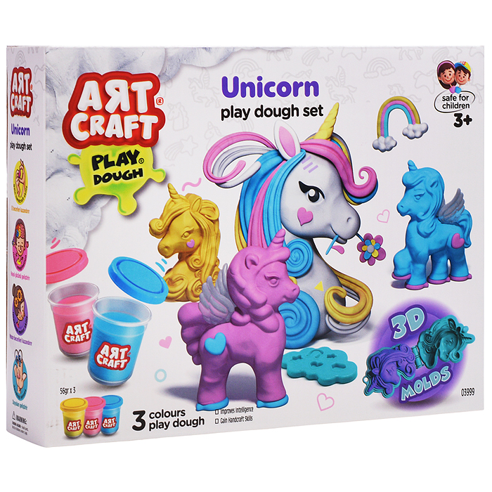 Набор для лепки "Волшебные единороги" тесто 3х56г