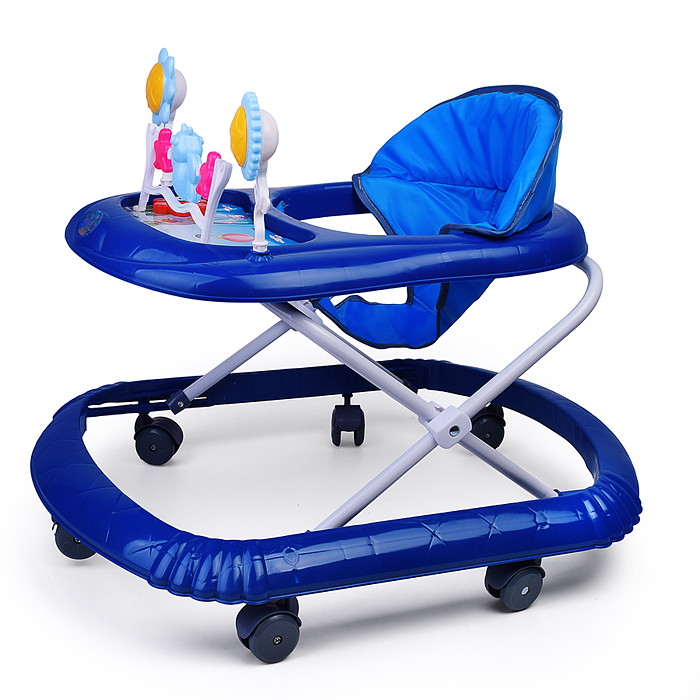 Ходунки 666-3 "Веселые игрушки" (цвет синий)