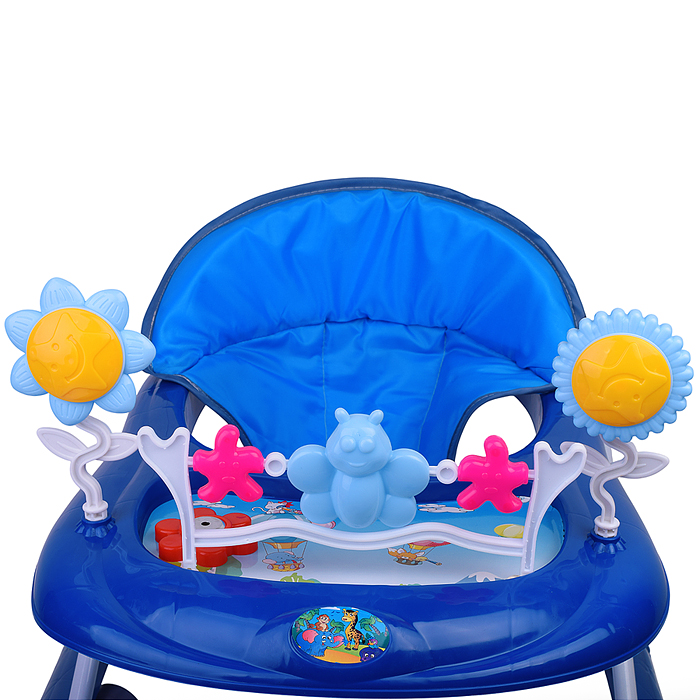 Ходунки 666-3 "Веселые игрушки" (цвет синий)