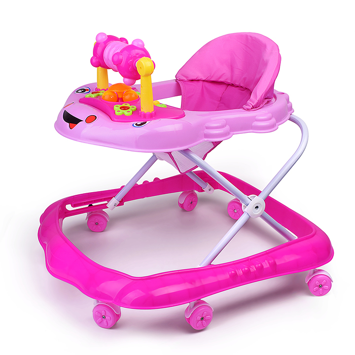 Ходунки 907-1 "Веселая карусель" (цвет розовый)