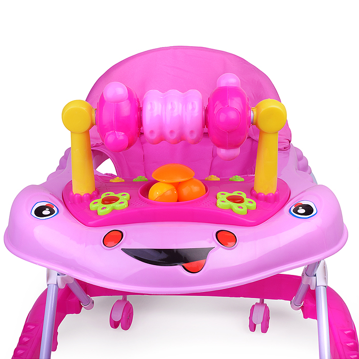 Ходунки 907-1 "Веселая карусель" (цвет розовый)