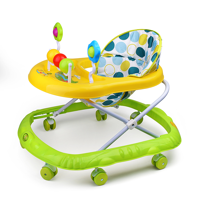 Ходунки 803-2 "Любимые игрушки" (цвет салатовый/желтый)