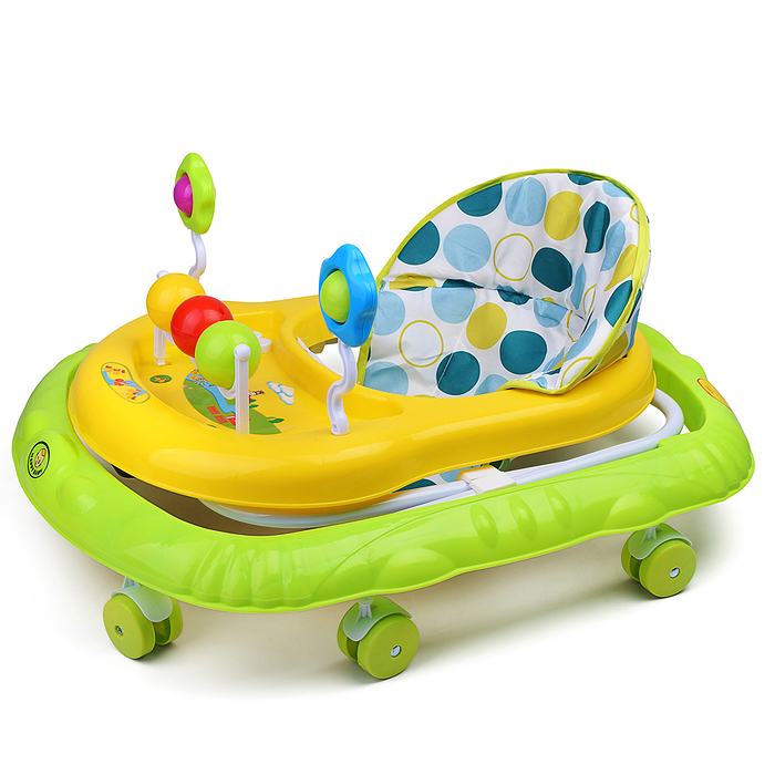 Ходунки 803-2 "Любимые игрушки" (цвет салатовый/желтый)