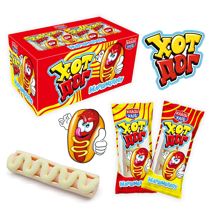 Маршмеллоу "Хот Дог" 13г*30шт