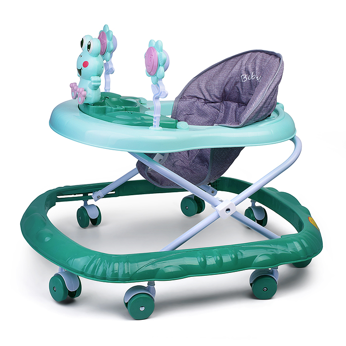 Ходунки 809S-2 "Веселый лягушонок" (цвет мятный)