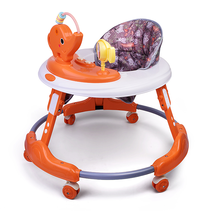 Ходунки 661DX-4 "Веселый слоник" (цвет оранжевый)