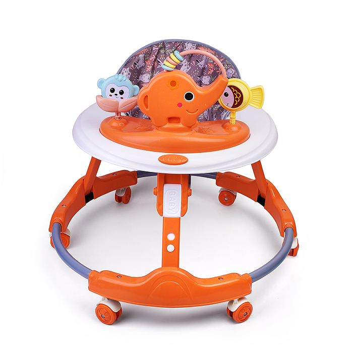 Ходунки 661DX-4 "Веселый слоник" (цвет оранжевый)