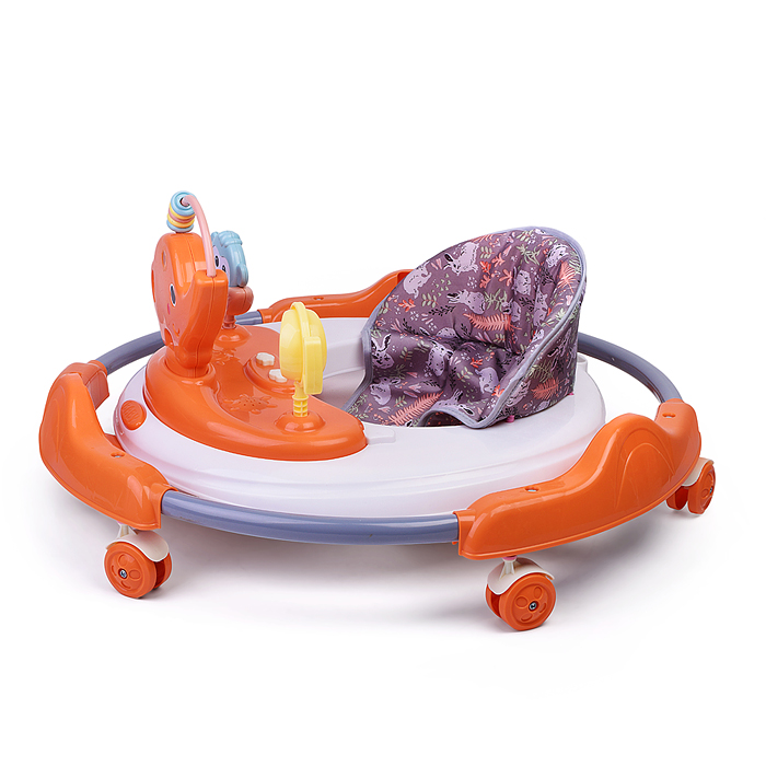 Ходунки 661DX-4 "Веселый слоник" (цвет оранжевый)