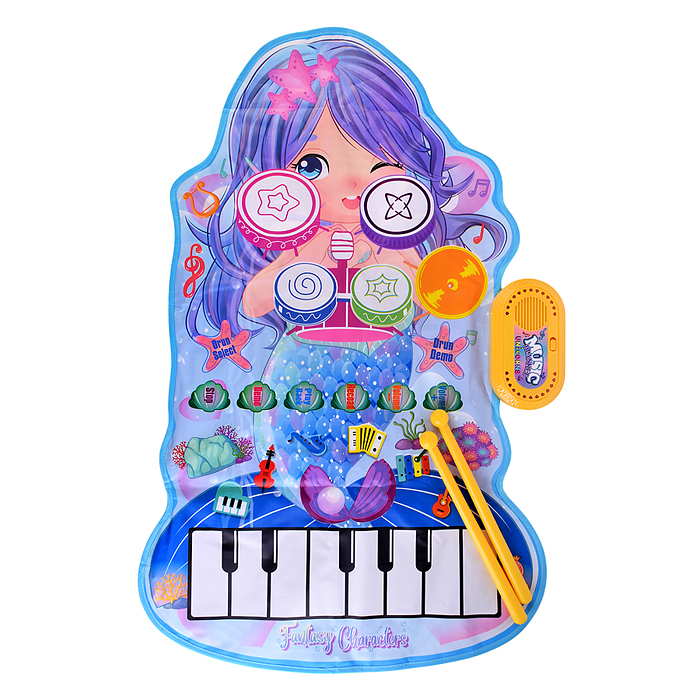 Коврик музыкальный RS-6129 "Русалка" в коробке