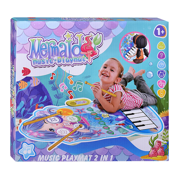 Коврик музыкальный RS-6129 "Русалка" в коробке