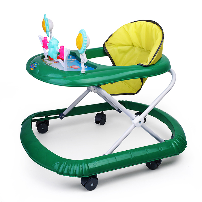 Ходунки 666-2 "Веселые игрушки" (цвет зелёный)