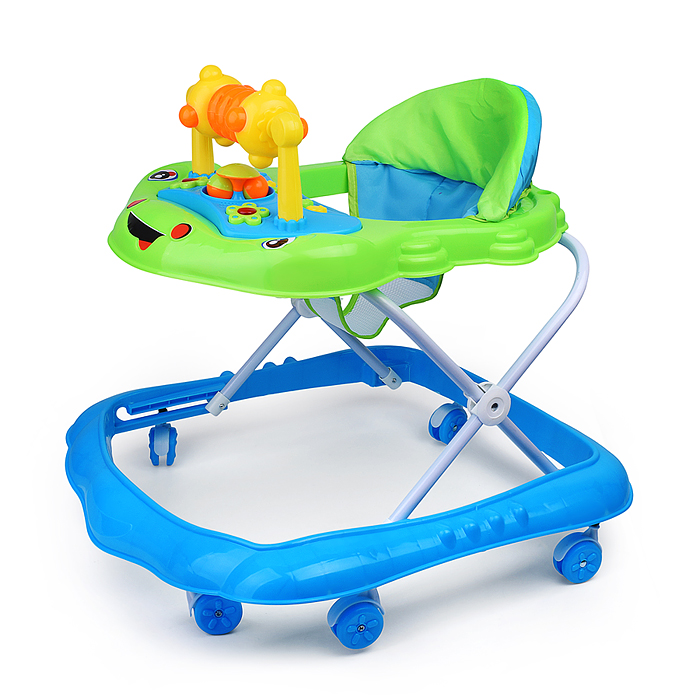 Ходунки 907-2 "Веселая карусель" (цвет салатовый/голубой)