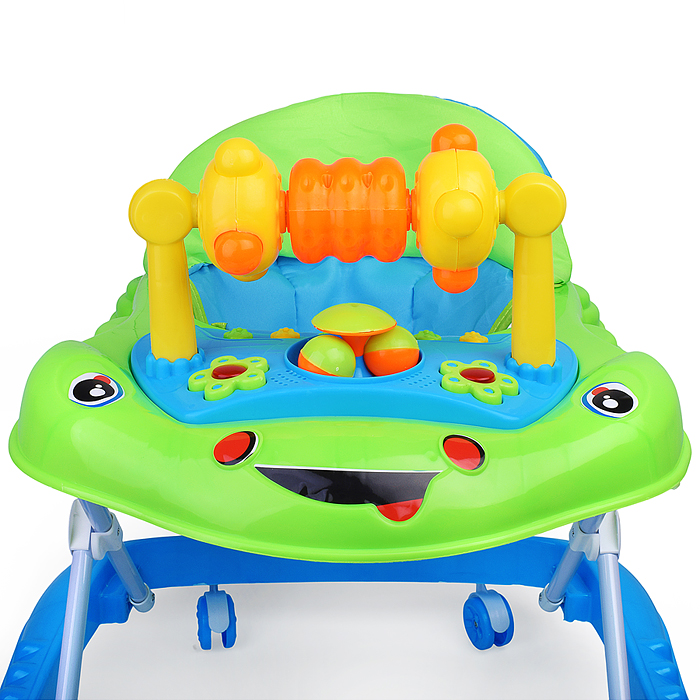 Ходунки 907-2 "Веселая карусель" (цвет салатовый/голубой)