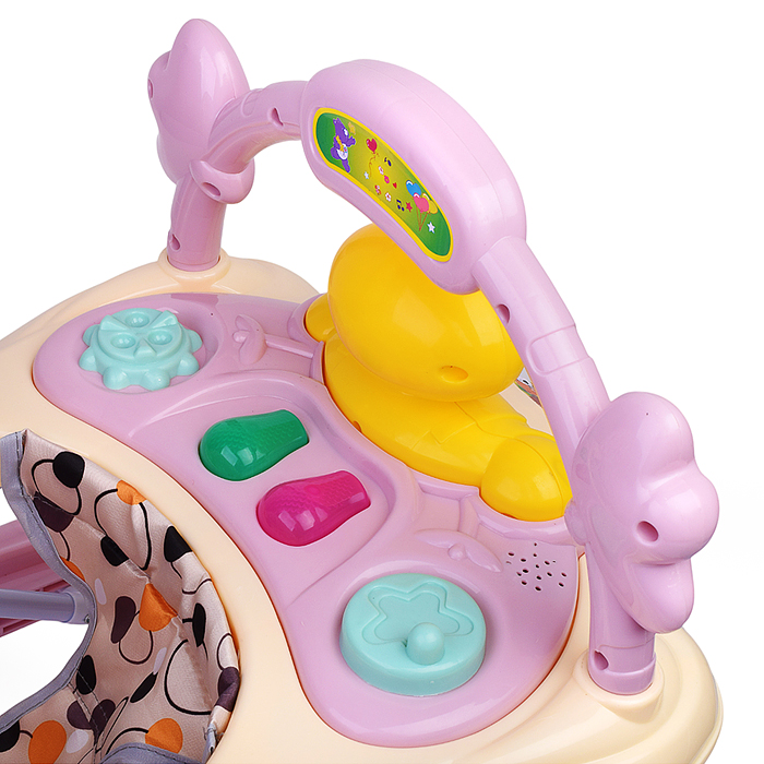 Ходунки 805Y-1 "Хитрая уточка" (цвет розовый)