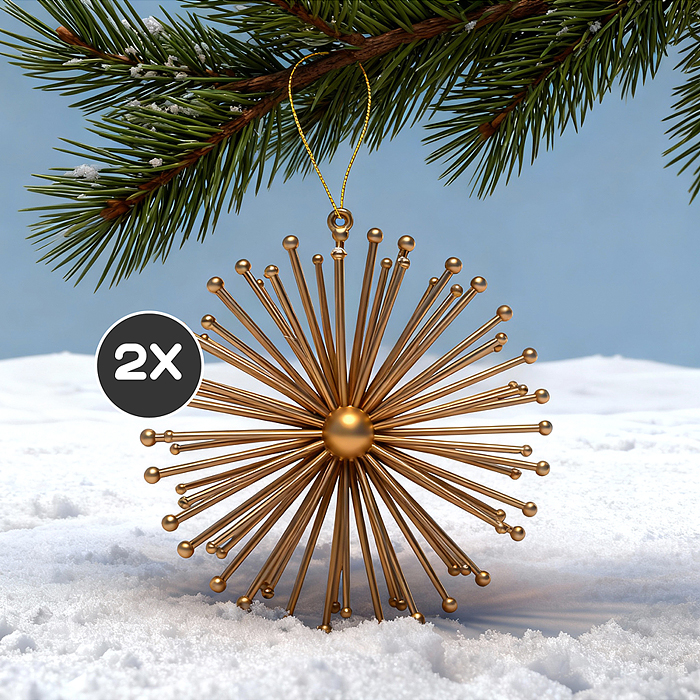 Набор новогодних украшений S2709 "Чудеса" (2шт х 10 см) Набор новогодних украшений S2709 "Чудеса" (2шт х 10 см)